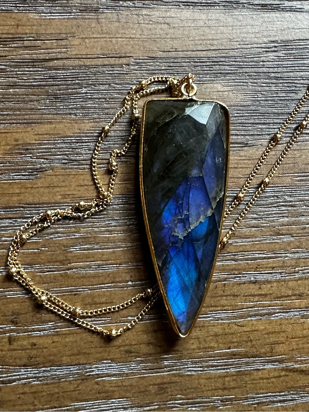 AAA Flashy Blue Labradorite Necklace